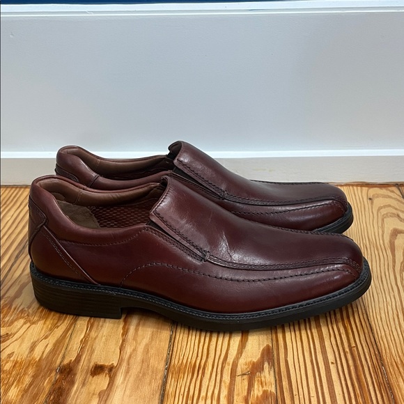 Johnston & Murphy Men's Rich Brown Leather Loafers Size 8.5 M - Picture 3 of 10